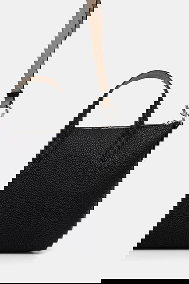 Mulepose Lacoste Pebbled Mini Tote Bag with Shoulder Strap Sort | NF5126AA, 2