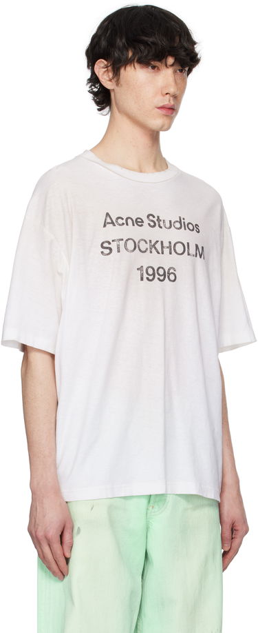 T-shirt Acne Studios Faded T-Shirt Sort | CL0196-, 4