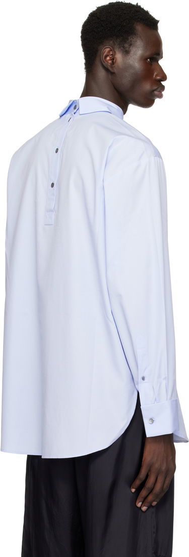 Skjorte Dries Van Noten Dries Van Noten Turtleneck Shirt Blå | 251-020704-1466, 2