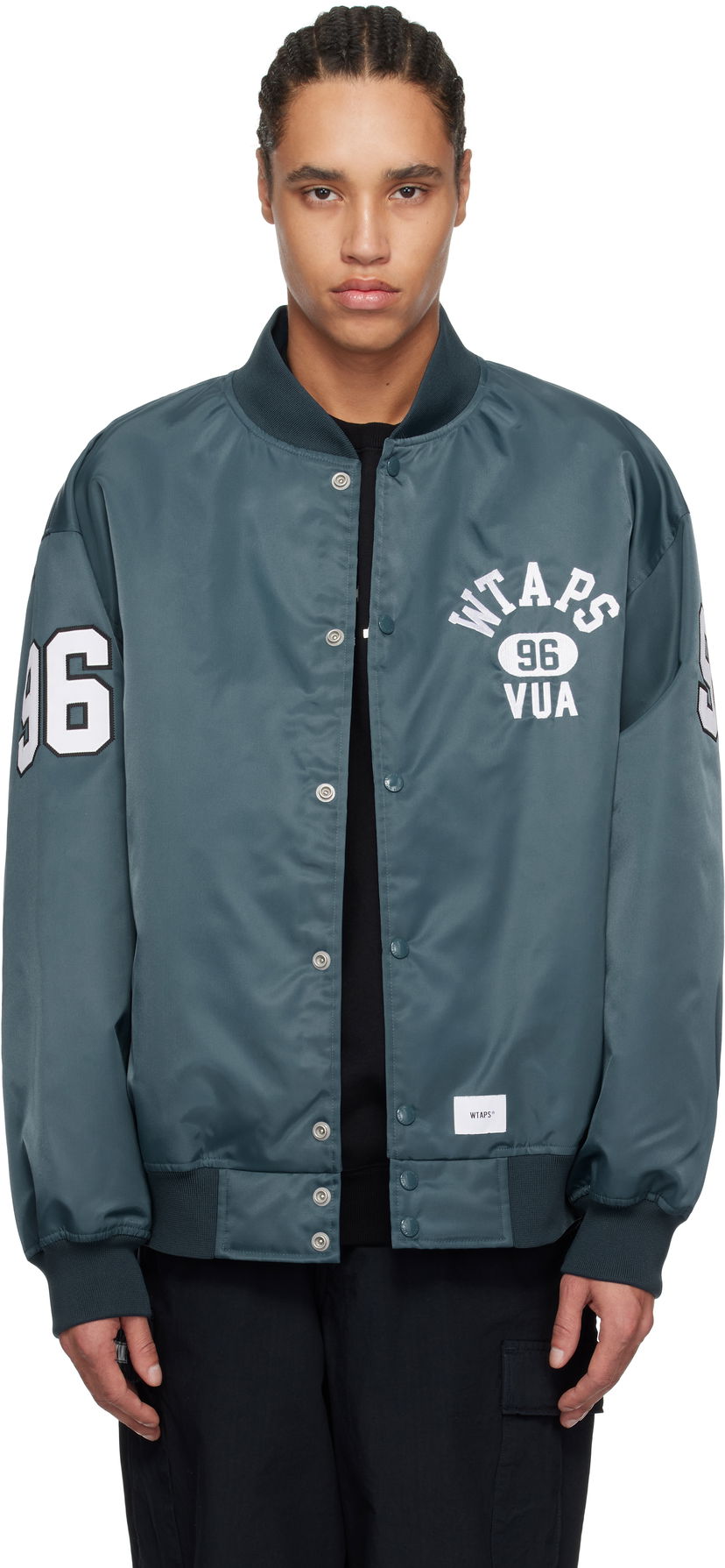 Bomberjakke WTAPS WTAPS Nylon Team Jacket Grøn | 251TQDT-JKM02