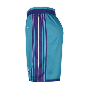 Shorts Nike Dri-FIT NBA Swingman Charlotte Hornets Hardwood Classics 2023/24 - Modrá Turkis | DX8723-415, 3