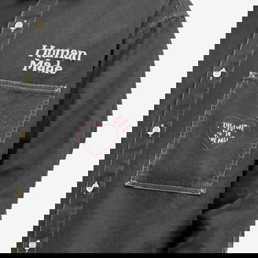 Skjorte Human Made Work Shirt Stitch Large Grå | HM28SH017-BK, 5