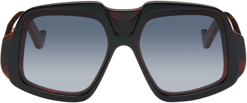 Solbriller Loewe Anagram Oversized Square Gradient Sunglasses Brun | LW40194I@0052B 840126866261