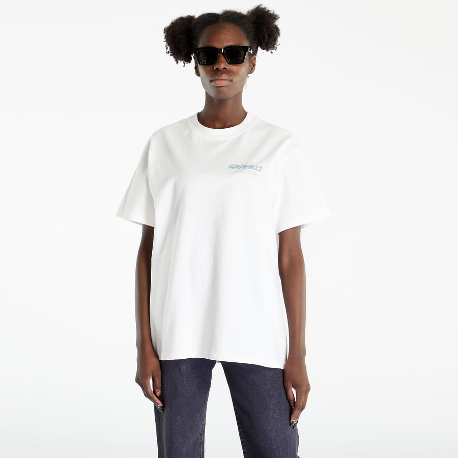 T-shirt GRAMICCI Mountaineering Tee Hvid | G2FU-T049 White / Blue, 0
