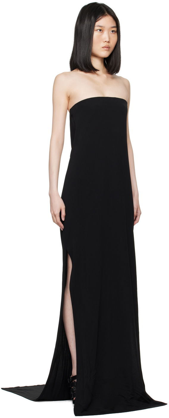 Kjole Ann Demeulemeester Strapless Maxi Dress Sort | 2401-W-JDR30-FA433-099, 1