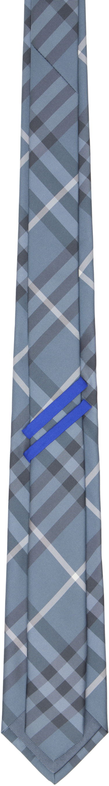 Tørklæde Burberry Burberry Check Silk Tie Blå | 8109230, 1