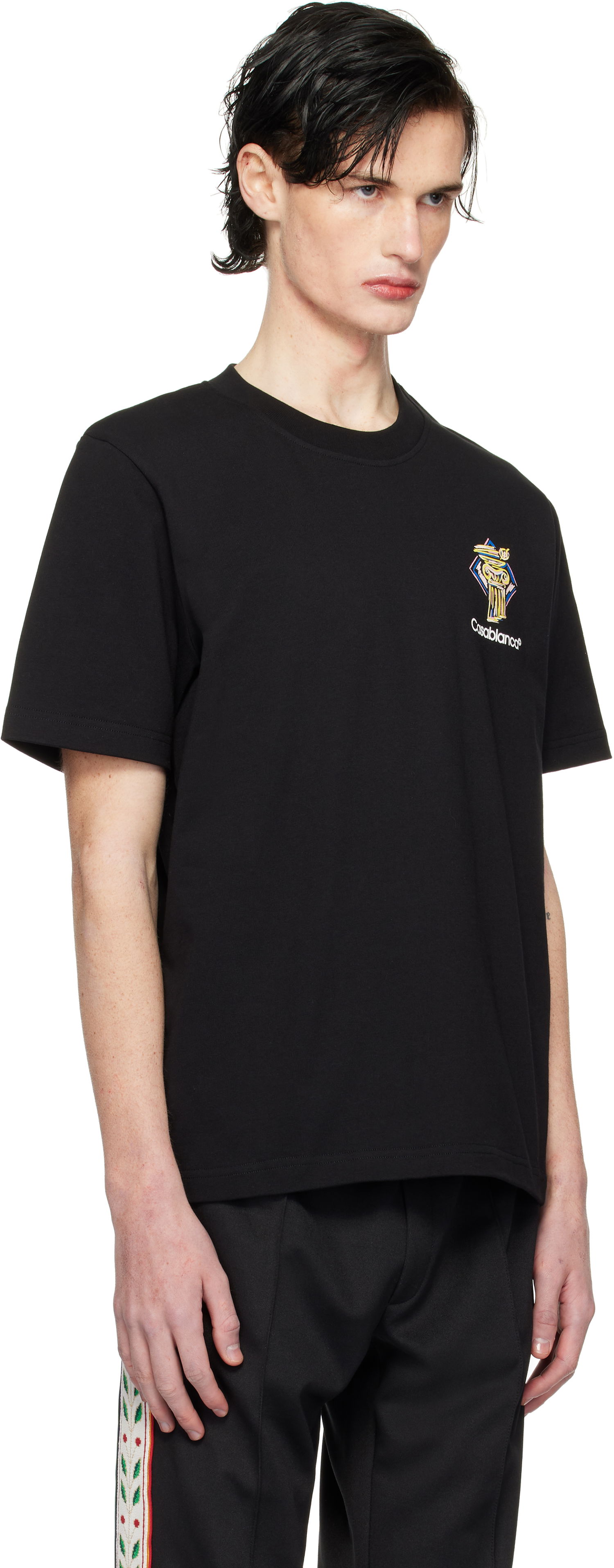 T-shirt Casablanca Diamond Column Graphic T-Shirt Sort | MPS25-JTS-001-06, 1
