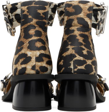 Sneakers og sko GANNI GANNI Buckle Open Cut Heels Brun | S2863, 1