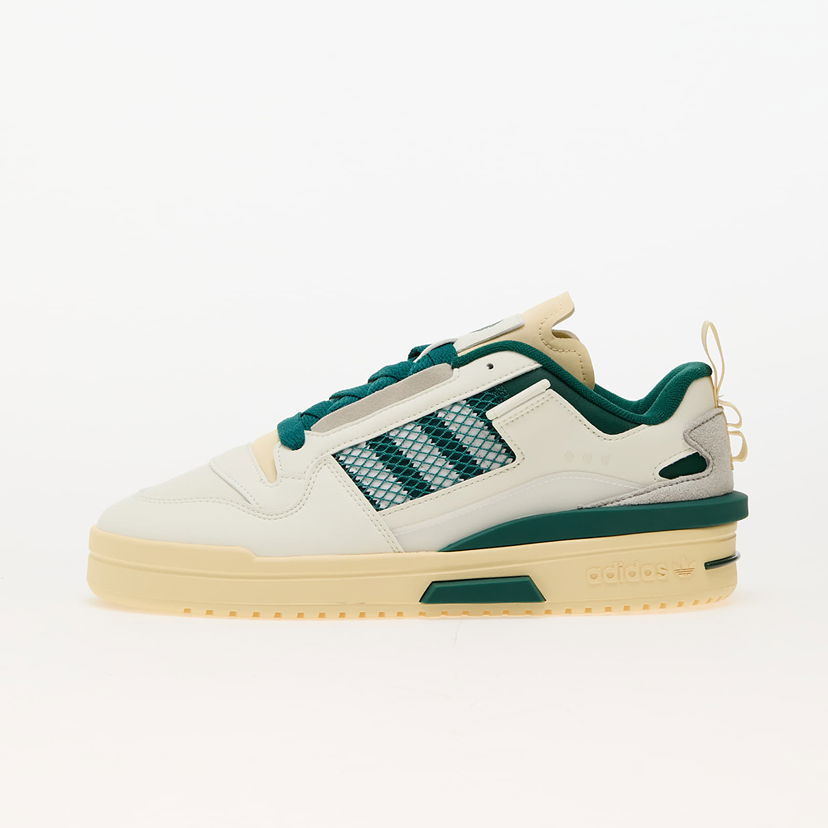 Sneakers og sko adidas Originals Forum Mid Low Ivory/ Off White/ Collegiate Green Hvid | IH7804