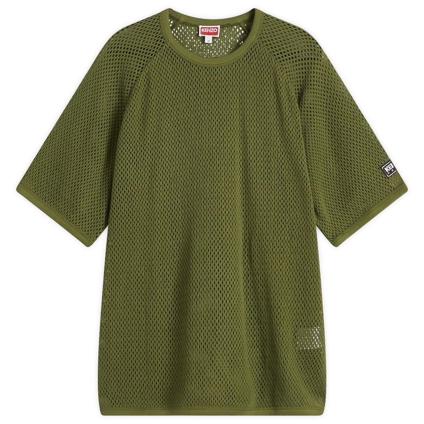 T-shirt KENZO Kenzo Men's Oversized Mesh T-Shirt Grøn | FF55TS4794CA-50