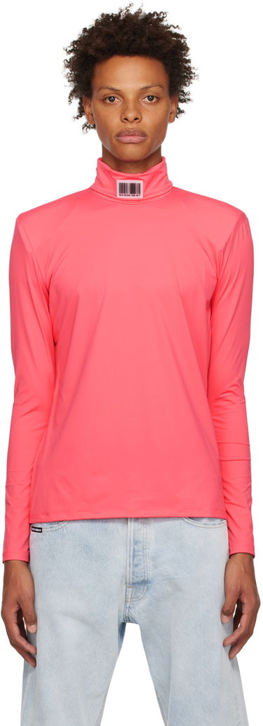 Sweater VETEMENTS Barcode Turtleneck Long Sleeve Lyserød | VL14TO300H, 0
