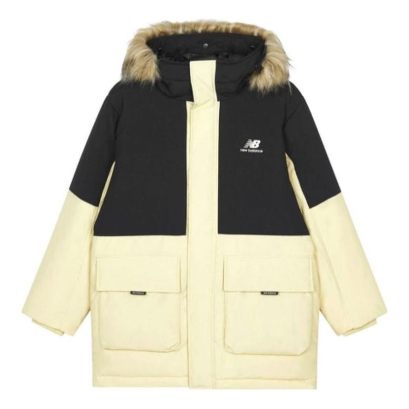 Parka New Balance Color Block Down Jacket Gul | AMJ23355-GO