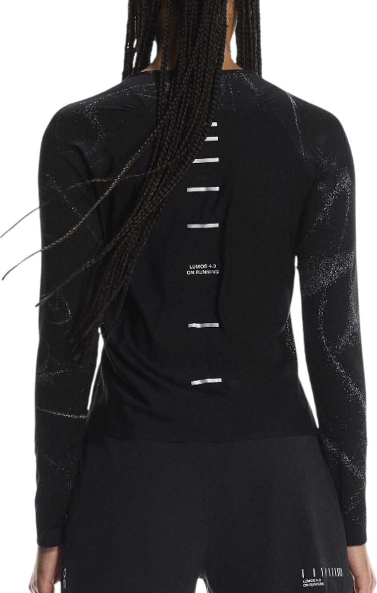 T-shirt On Running Long-Sleeve Performance T-Shirt Lumos DryTec Sort | 1wf30280553, 1