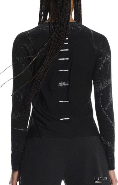 T-shirt On Running Long-Sleeve Performance T-Shirt Lumos DryTec Sort | 1wf30280553, 1