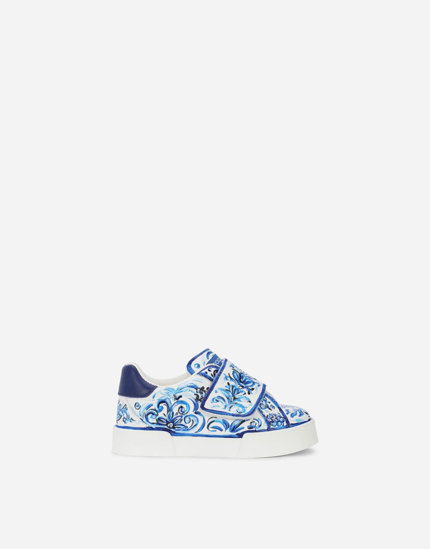 Sneakers og sko Dolce & Gabbana Majolica-print Portofino Light First Steps Hvid | DN0143AD466HA3OB, 0