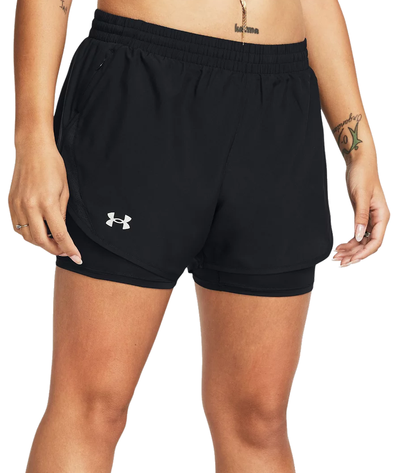 Shorts Under Armour s podšívkou Fly-By 2-in-1 Shorts Sort | 1382440-001