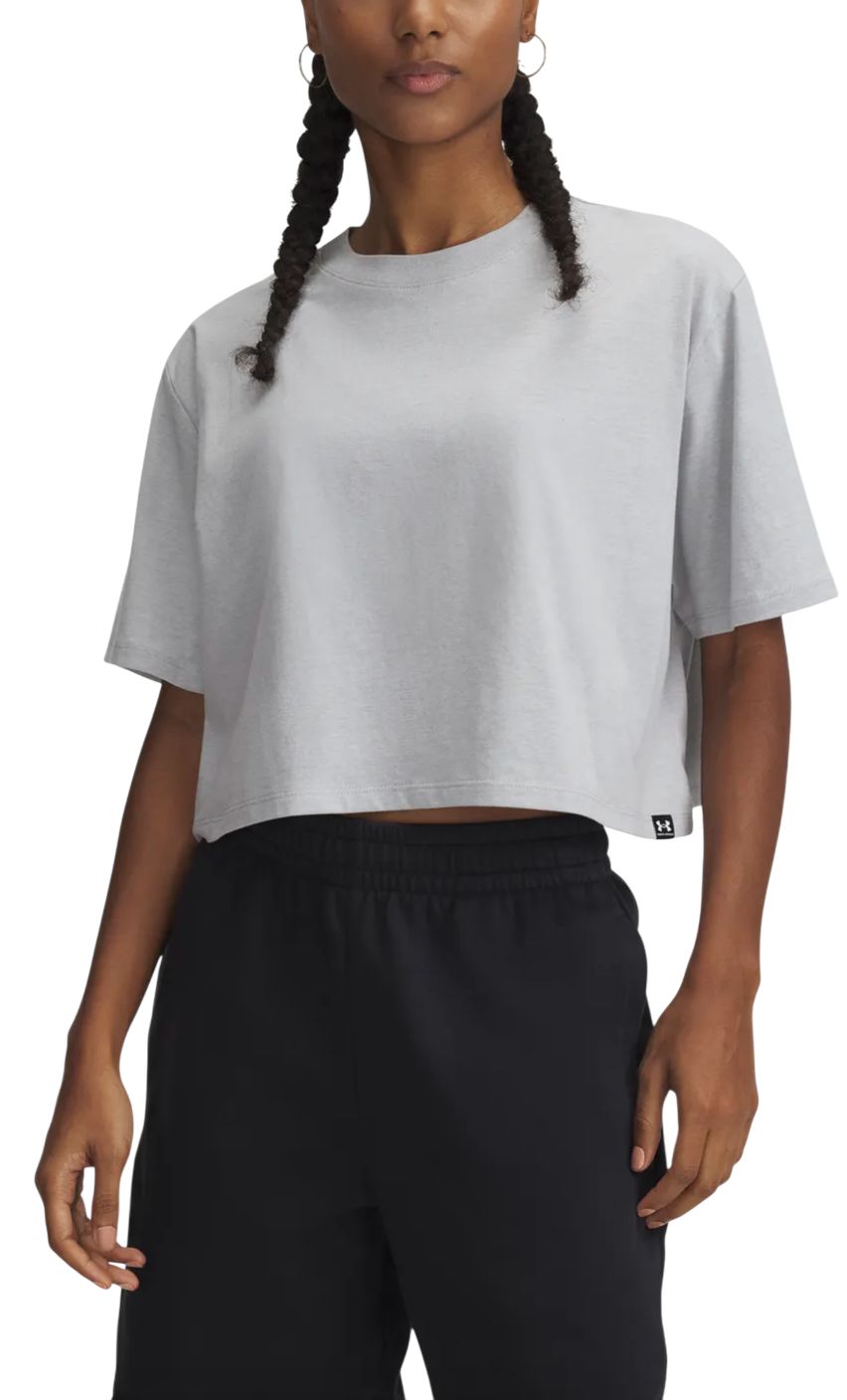 Crop top Under Armour Rival Short Sleeve Crop Top Grå | 1389721-011, 0