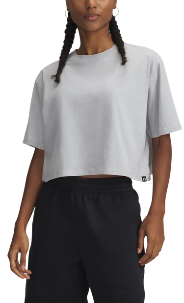 Crop top Under Armour Rival Short Sleeve Crop Top Grå | 1389721-011, 0