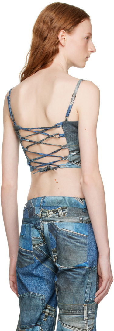 Tanktop Miaou Miaou Venus Patchwork Denim Camisole Top Blå | 7040SCDEN, 2