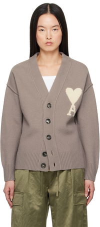 AMI Paris Ami de Coeur Wool Cardigan