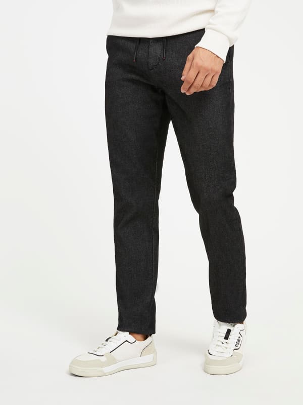 Jeans GUESS Tech Stretch Straight Denim Pant Mørkeblå | M3BB03D4TS3, 0