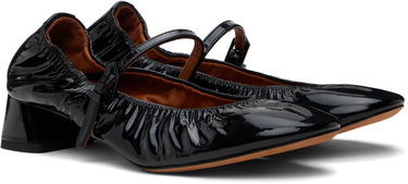 Sneakers og sko LANVIN Heeled Mary Jane Ballerina Flats Sort | FW-BAMB04-GLOS-H24, 3