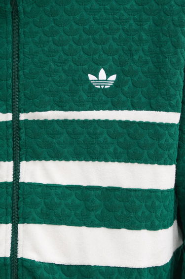 Sweatshirt adidas Originals Textured Zip-Up Track Jacket Grøn | JD0696, 4
