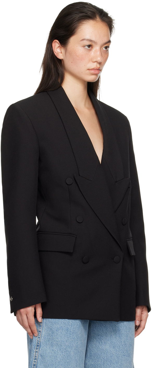 Jakke Coperni Double-Breasted Tailored Blazer Sort | COPV58BISF3004, 1
