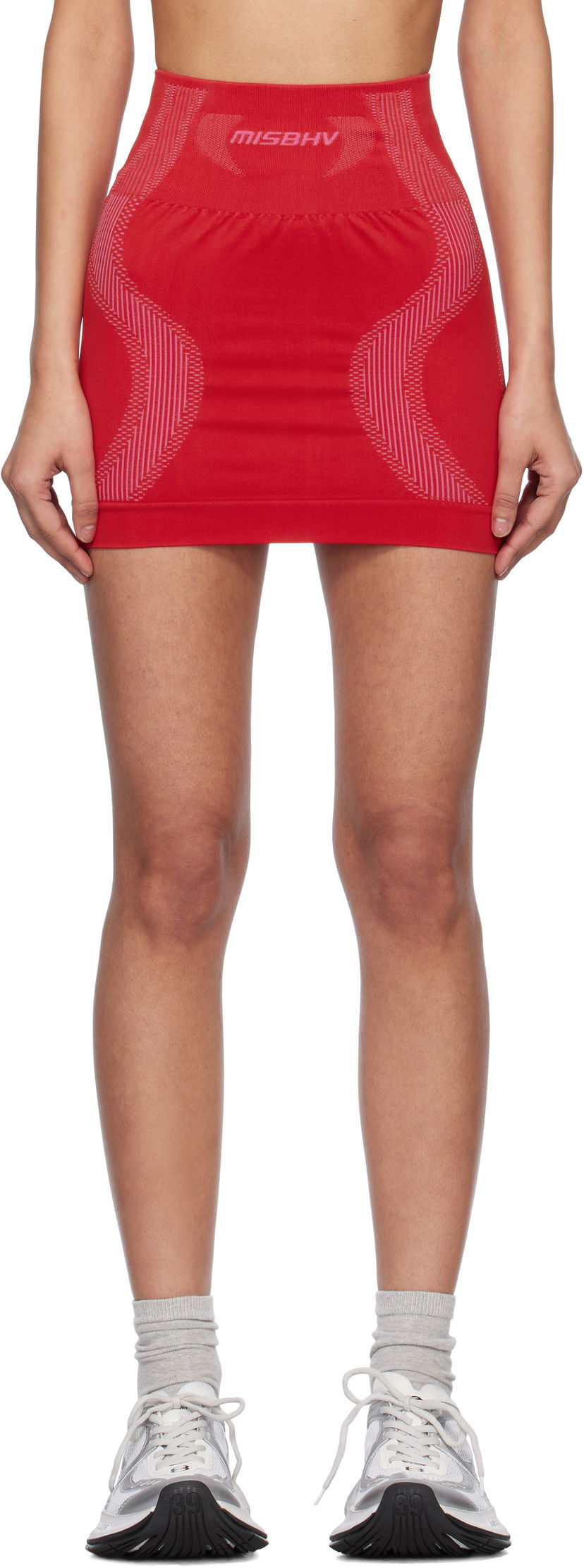 Nederdel MISBHV MISBHV Sport Miniskirt Rød | 250EX502