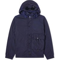 Jakke C.P. Company Chrome-R Goggle Overshirt Mørkeblå | 15CMOS029A-005904G-888, 1