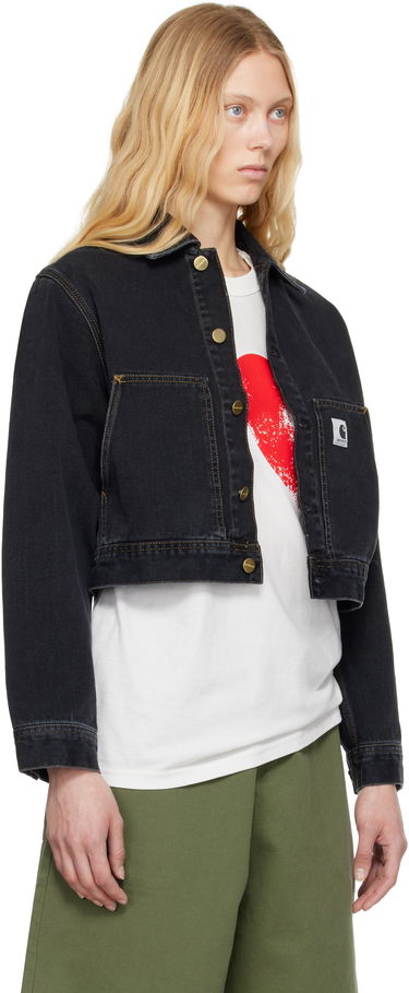Jakke Carhartt WIP Arca Cropped Denim Jacket Mørkeblå | I034874-8906, 1