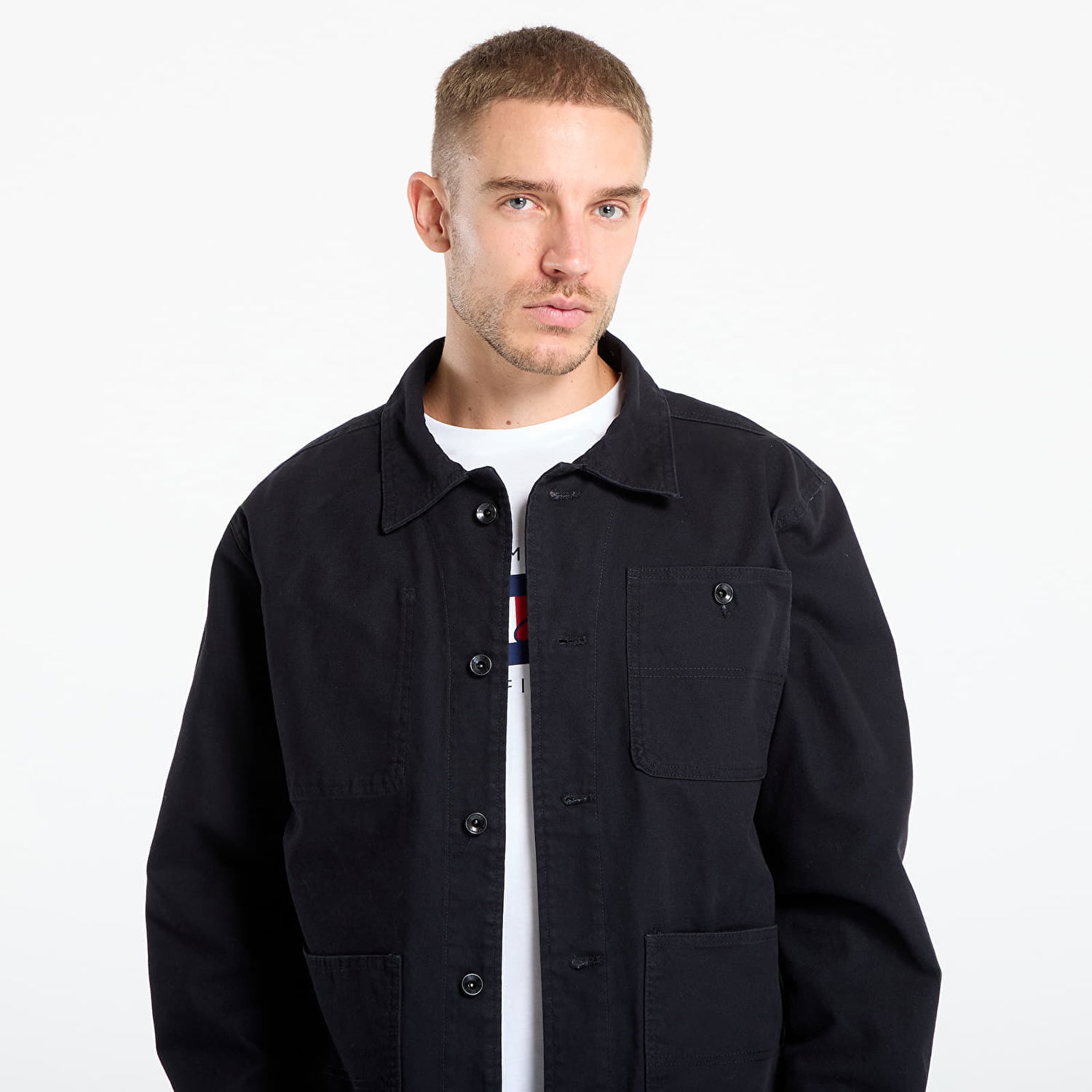 Jakke Vans Drill Chore Canvas Jacket Sort | VN000KV1BLK, 1