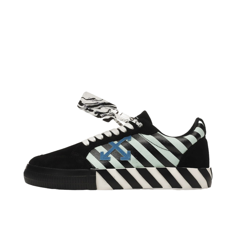 Sneakers og sko Off-White Vulc Low Black Blue Arrow Sort | OMIA085R21LEA0061045