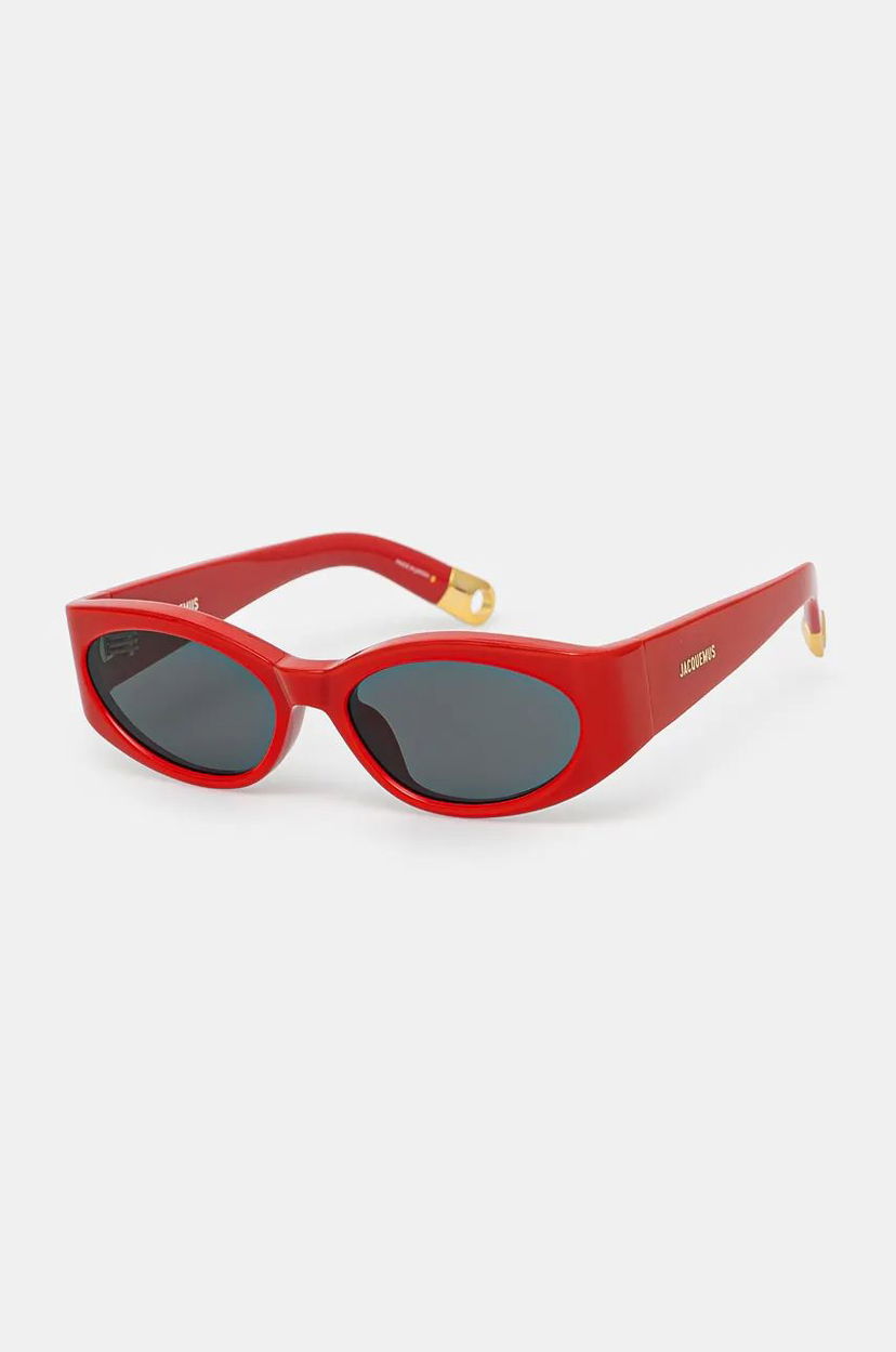 Solbriller Jacquemus OVALO Sunglasses Rød | JAC4C8SUN