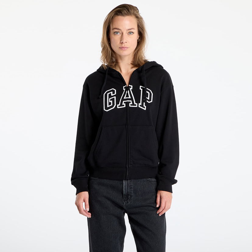 Sweatshirt GAP Logo Hoodie Sort | 727433-04