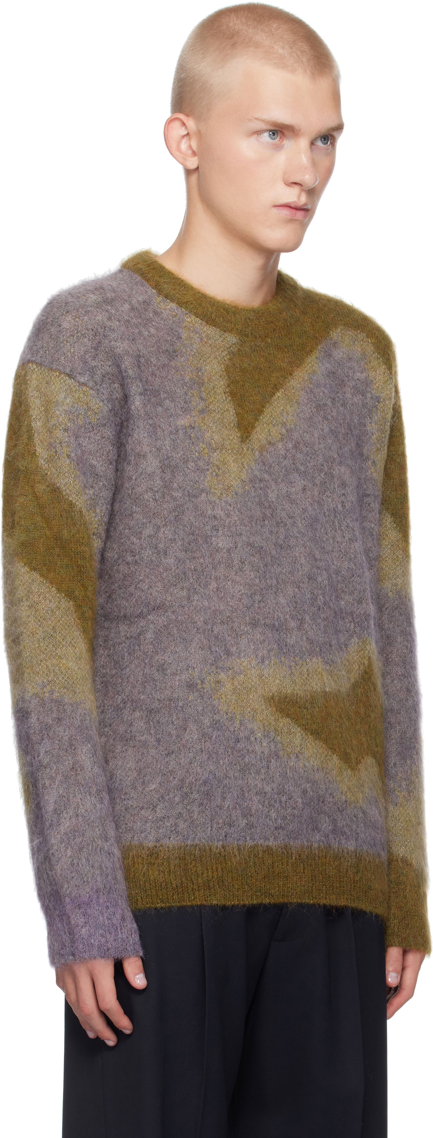 Sweater Paul Smith Paul Smith Photogram Leaves Mohair-Blend Sweater Flerfarvet | M1R-923Y-N02512-10, 1