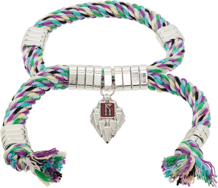 Armbånd KIKO KOSTADINOV Kiko Kostadinov Sable Arms Braided Rope Bracelet with Pendant Flerfarvet | KKWAW25BR02-203