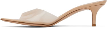 Sneakers og sko Gianvito Rossi Elle 55 Stiletto Heel Open Toe Sandals Beige | G15120-55RIC-GSV, 2