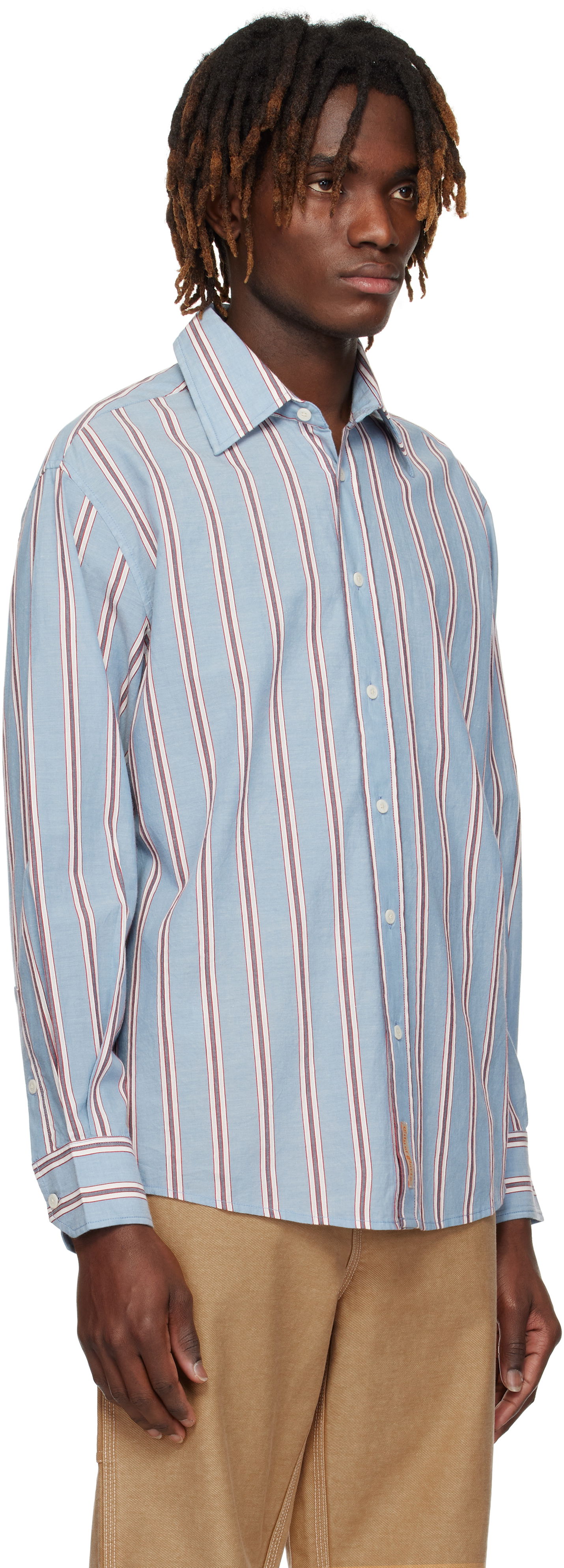 Skjorte Bode Bode Regatta Stripe Shirt Blå | MRS25SH026, 1
