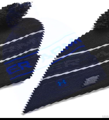 Beanie Under Armour UA Halftime Pom Mørkeblå | 1379985-410, 0