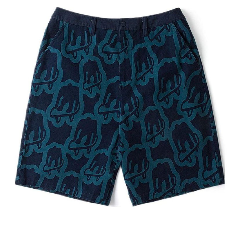 Shorts Vans Artist Collection Printed Shorts Blå | VN000HABD75