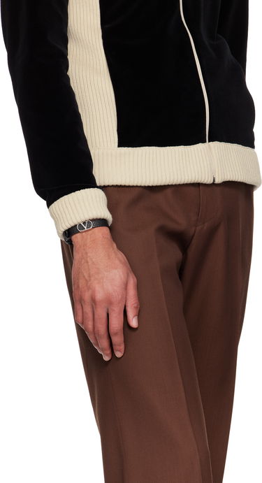 Armbånd Valentino Valentino Garavani VLogo Signature Grainy Calfskin Bracelet Sort | 6Y2J0S49GMY, 2