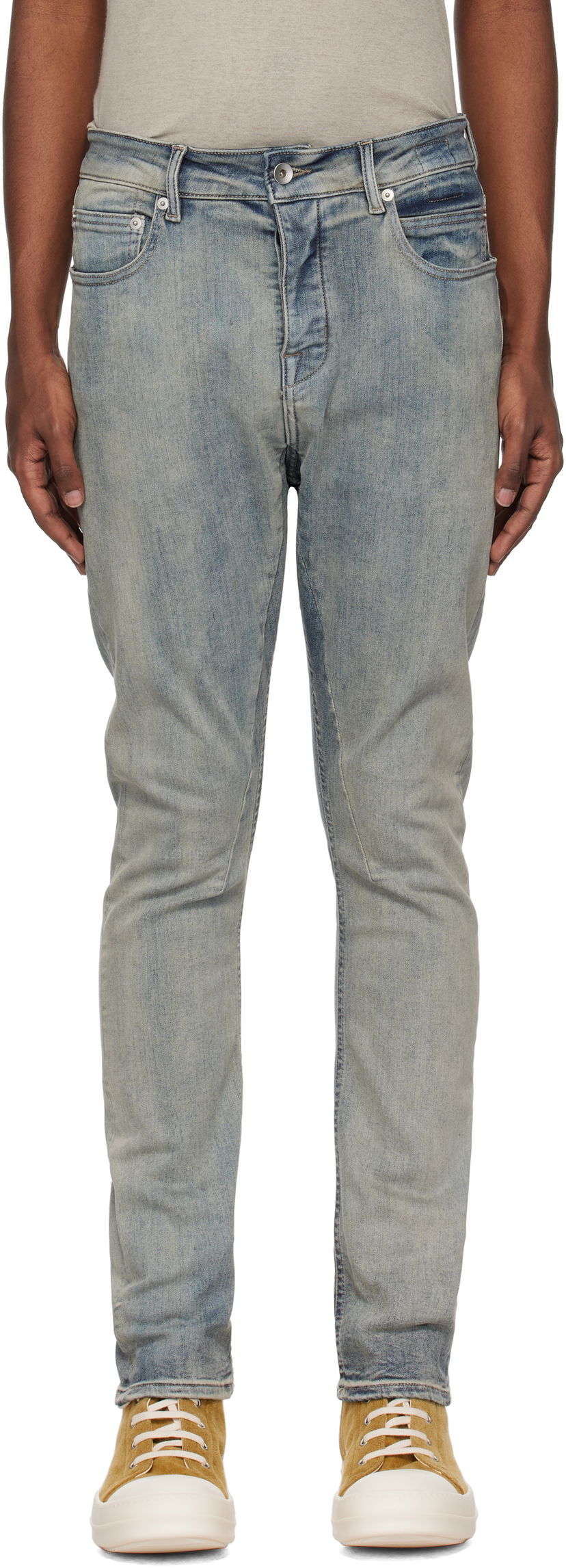 Jeans Rick Owens Jeans Detroit Blå | DU02D2366 SKY