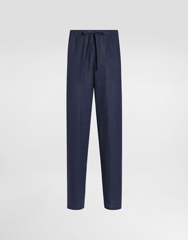 Pyjamas Dolce & Gabbana Dolce & Gabbana Linen Pajama Pants Mørkeblå | GVCRATFU4LGB0665, 0