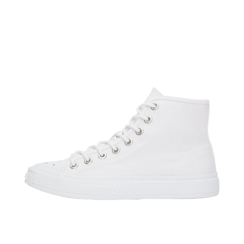 Sneakers og sko Acne Studios White Canvas High Sneakers Hvid | AD0523-