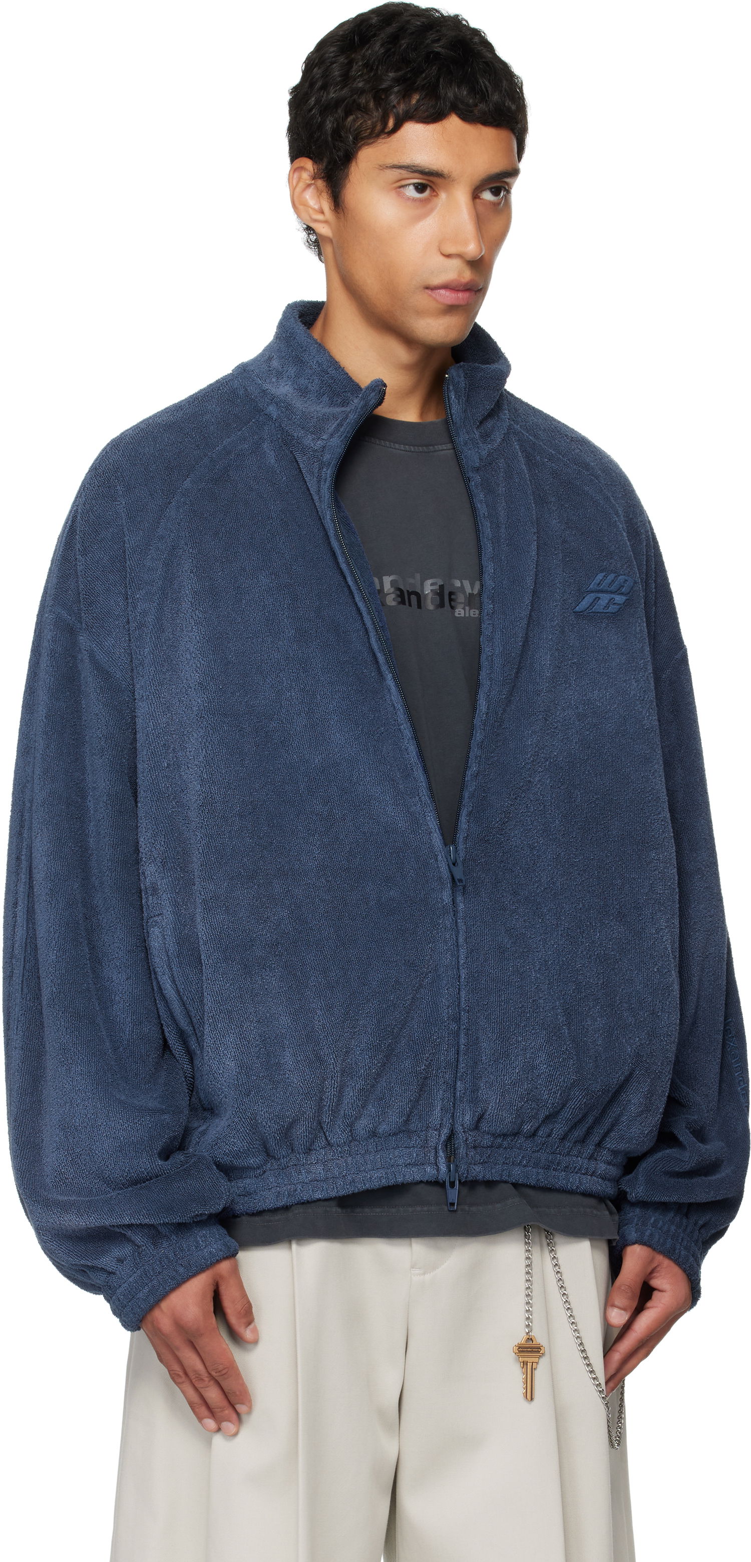 Jakke Alexander Wang Alexander Wang Relaxed Track Jacket Blå | 6CC3252062, 1
