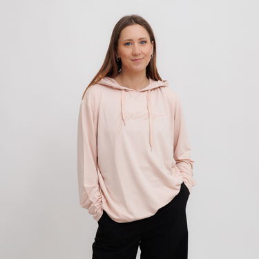Sweatshirt GUESS Guess Lucia Hoodie Lyserød | O5GQ00KCQP2-G6I6, 0