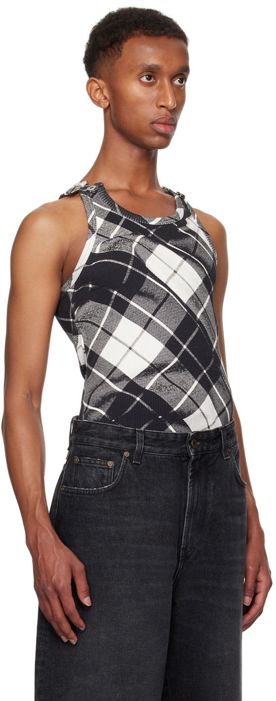 Tanktop Jean Paul Gaultier Jean Paul Gaultier Salopette Detail Tank Top Sort | 24/31-F-DB042-J565-000201, 1