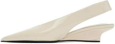 Sneakers og sko TOTEME 'The Wedge-Heel' Slingback Pumps Beige | 244-WAS0165-LE0091, 2