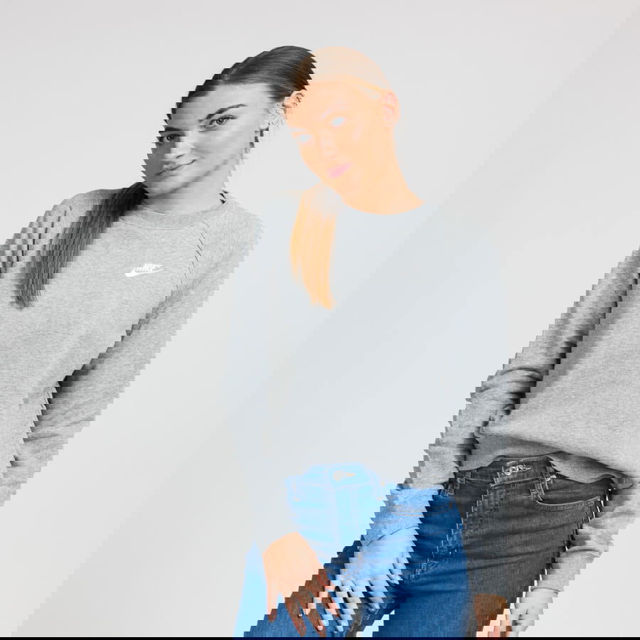 Sweatshirt Nike NSW Essential Crew Fleece Grå | BV4110-063, 0